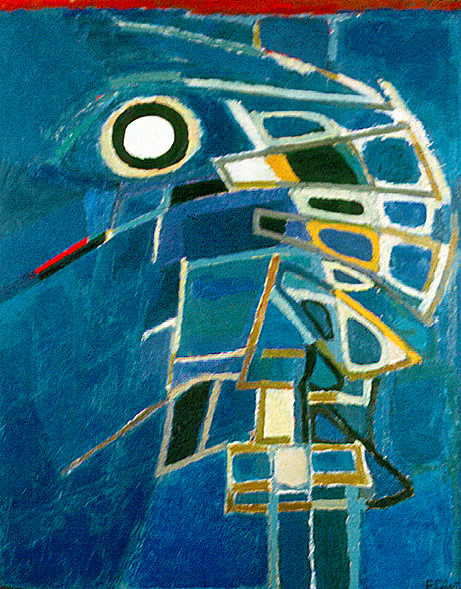 Like the Sound of Oars, 1962, Oil on canvas, 31 7/8 x 25 5/8 in. (81 x 65 cm.)