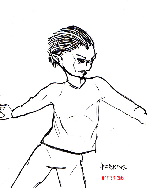 Pindar a character sketch for something I'm developing. -- #inktober 29