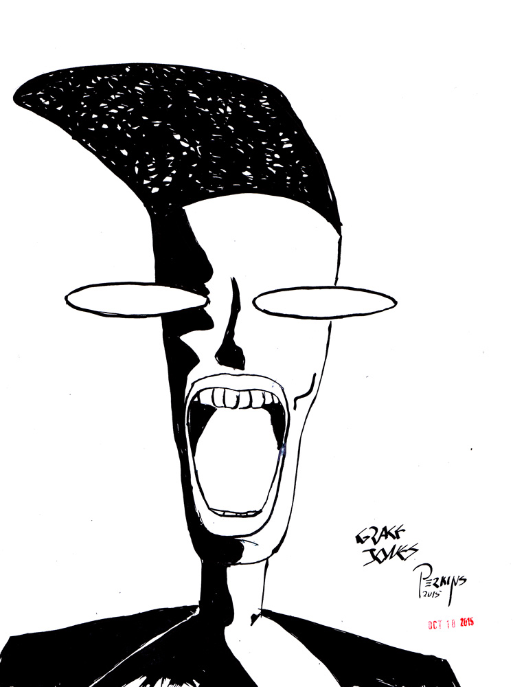 Inktober Day 18 Grace Jones