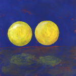 Yellow Balls Acrylic on Paper 12x12 inches